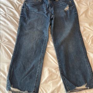 Express  Distressed Blue Jeans